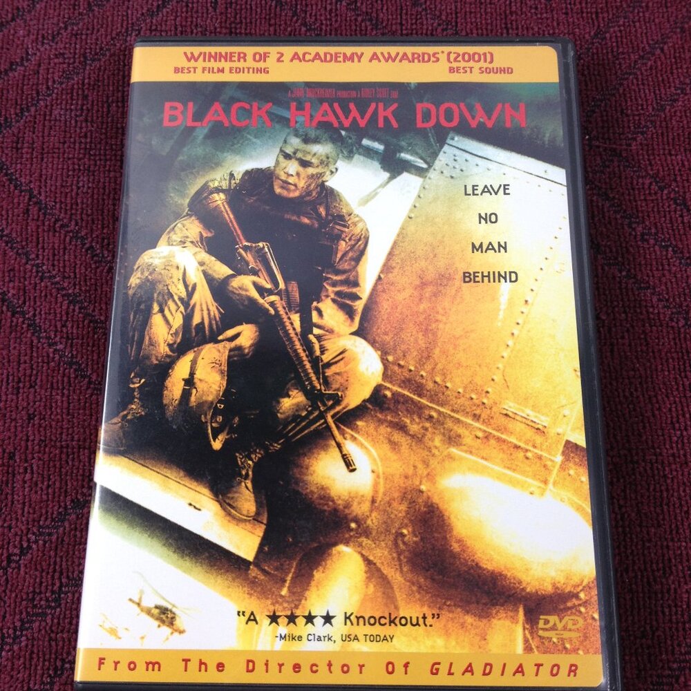 Black Hawk Down - 2001 - War/Action - Rated R - DVD - Used